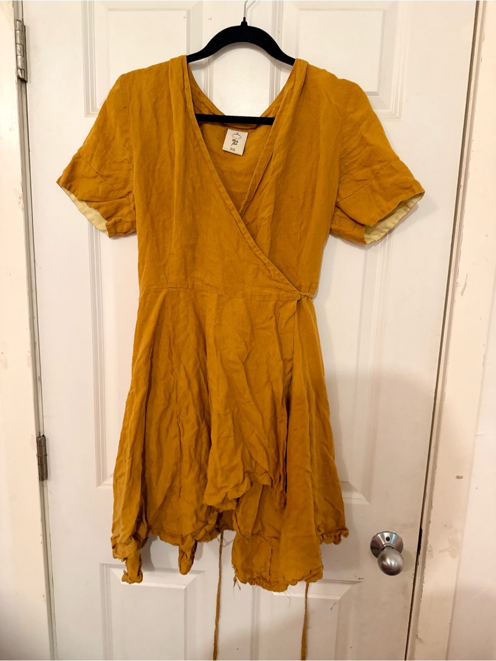 Son De Flor Women’s Mustard Wrap Dress